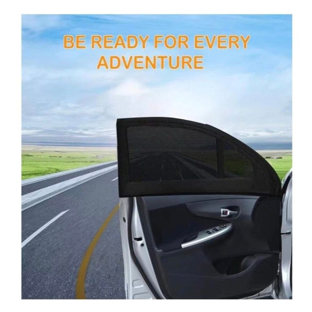 Set of 2 New Car Window Sun Shade Mesh Cover for Every Adventure